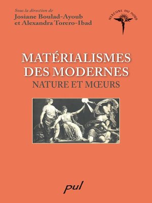 cover image of Matérialismes des modernes